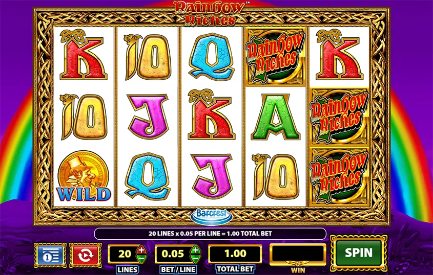 Rainbow Riches Slot banner